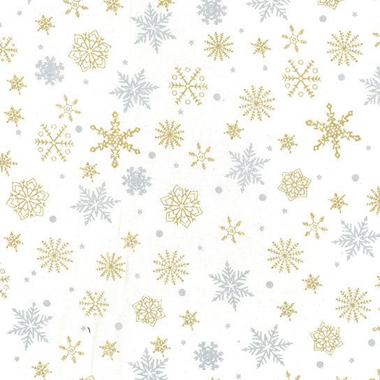 John Louden 100 % Cotton Poplin- Christmas snowflakes image 0