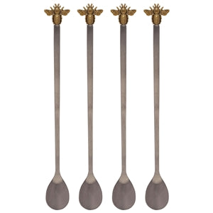 Bee  Long Mixing Spoons - Set of 4 -  19cm image 0