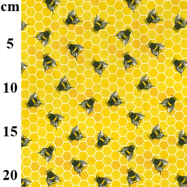 Honey Bees - 100 % Cotton by Rose & Hubble image 0